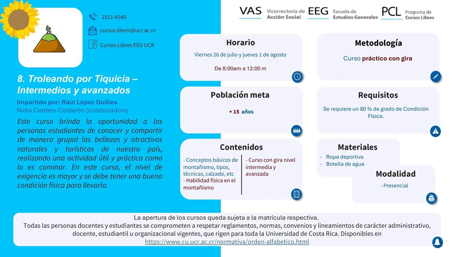 En estas imágenes puede encontrar todos los detalles de los talleres.