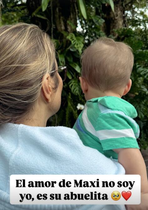 La periodista María Jesús Prada reveló que la mujer favorita de su pequeño Maxi es su abuelita, doña Paula Picado. Instagram.
