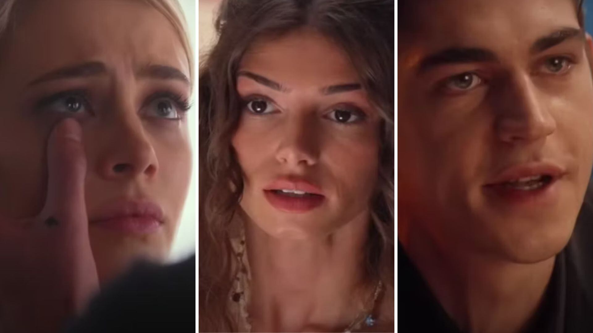 (De izq a der) Josephine Langford, Hero Fiennes Tiffin y Mimi Keene dan vida a Tessa, Hardin y Natalie.