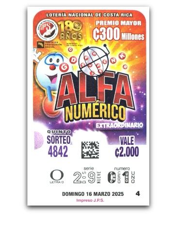 El nuevo sorteo extraordinario Alfanumérico, un concepto revolucionario que amplía las oportunidades de ganar con una combinación única de letras, series y números.