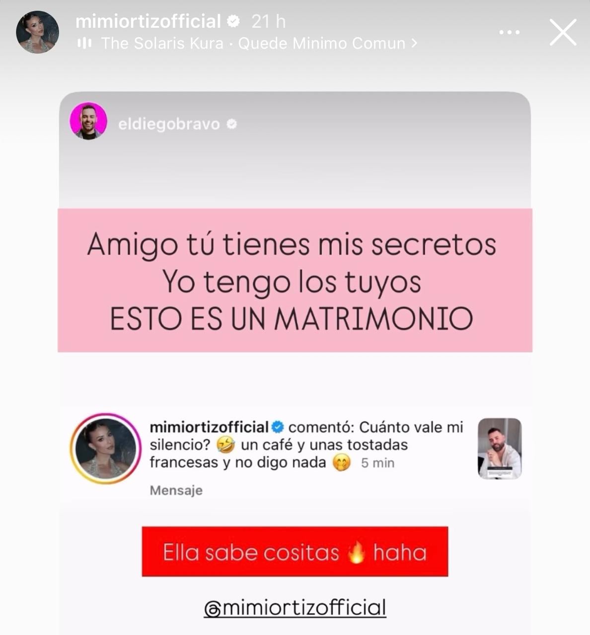 Diego Bravo y Mimi Ortiz
