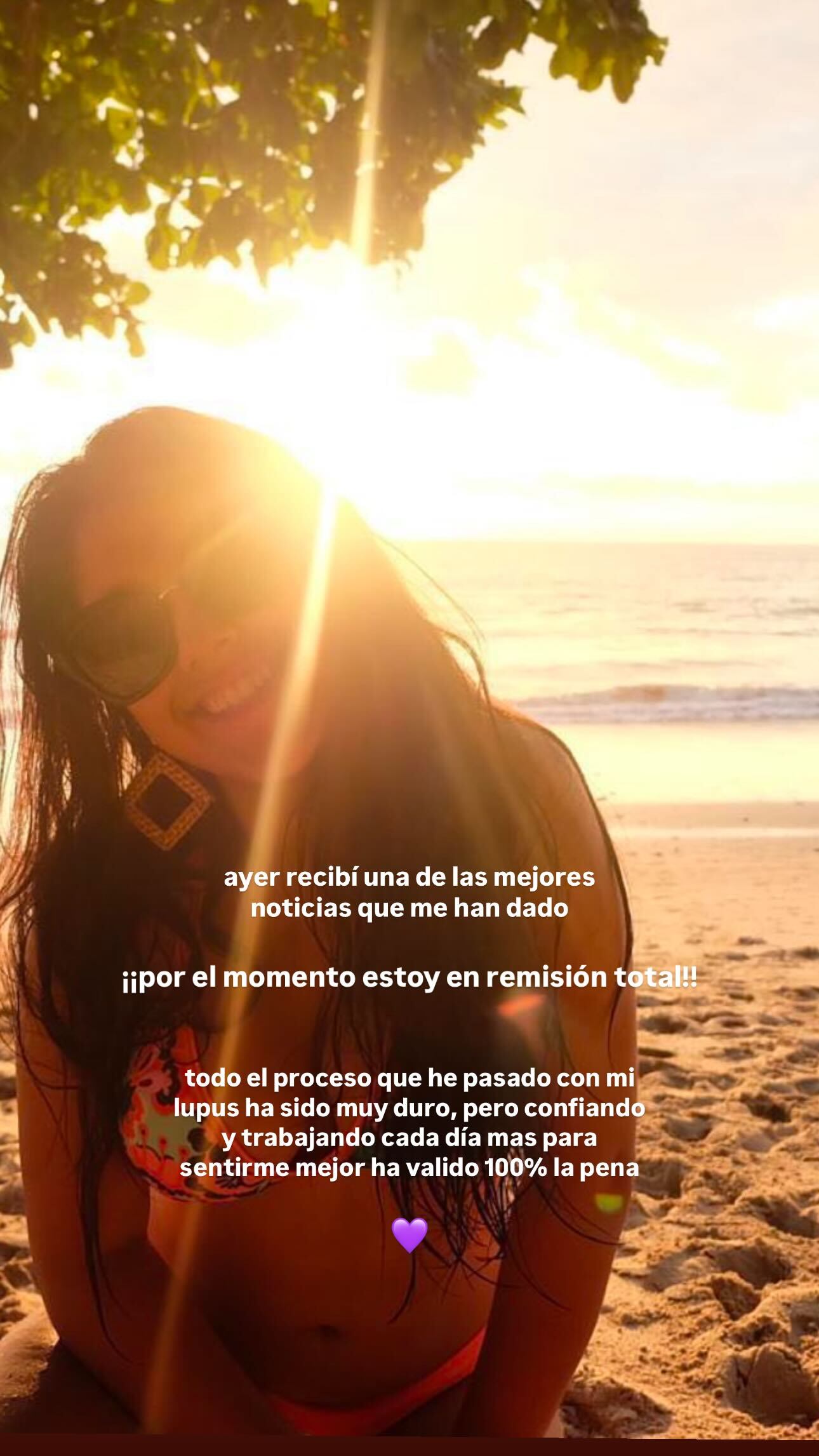 Luego de la noticia que le dieron los doctores este jueves sobre su padecimiento de lupus, Jimena Cuadra, la hija de Shirley Álvarez, abrió su corazón una vez más para hablar de su lucha por esa enfermedad.