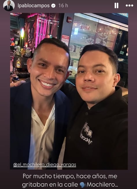 Los periodistas Pablo Campos y Diego Vargas