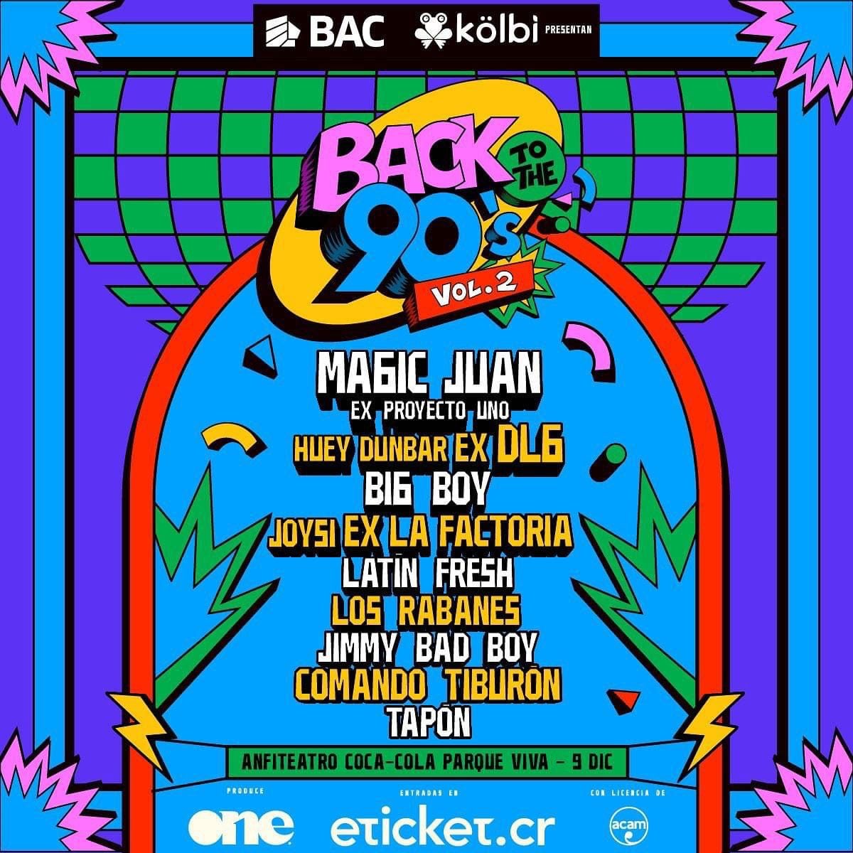 Concierto Back to the 90's.