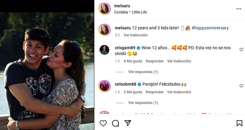 Cristian Gamboa y su esposa Melissa Salazar