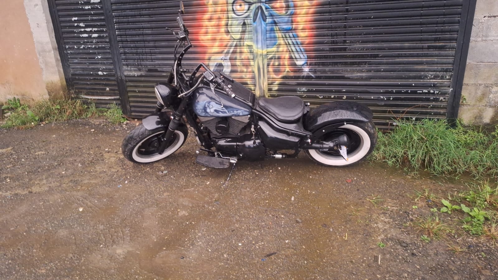 Marcos Barboza Fallas es el dueño de una Suzuki Intruder 1500 cc modelo 2001, Foto: Cortesía moto pandillera