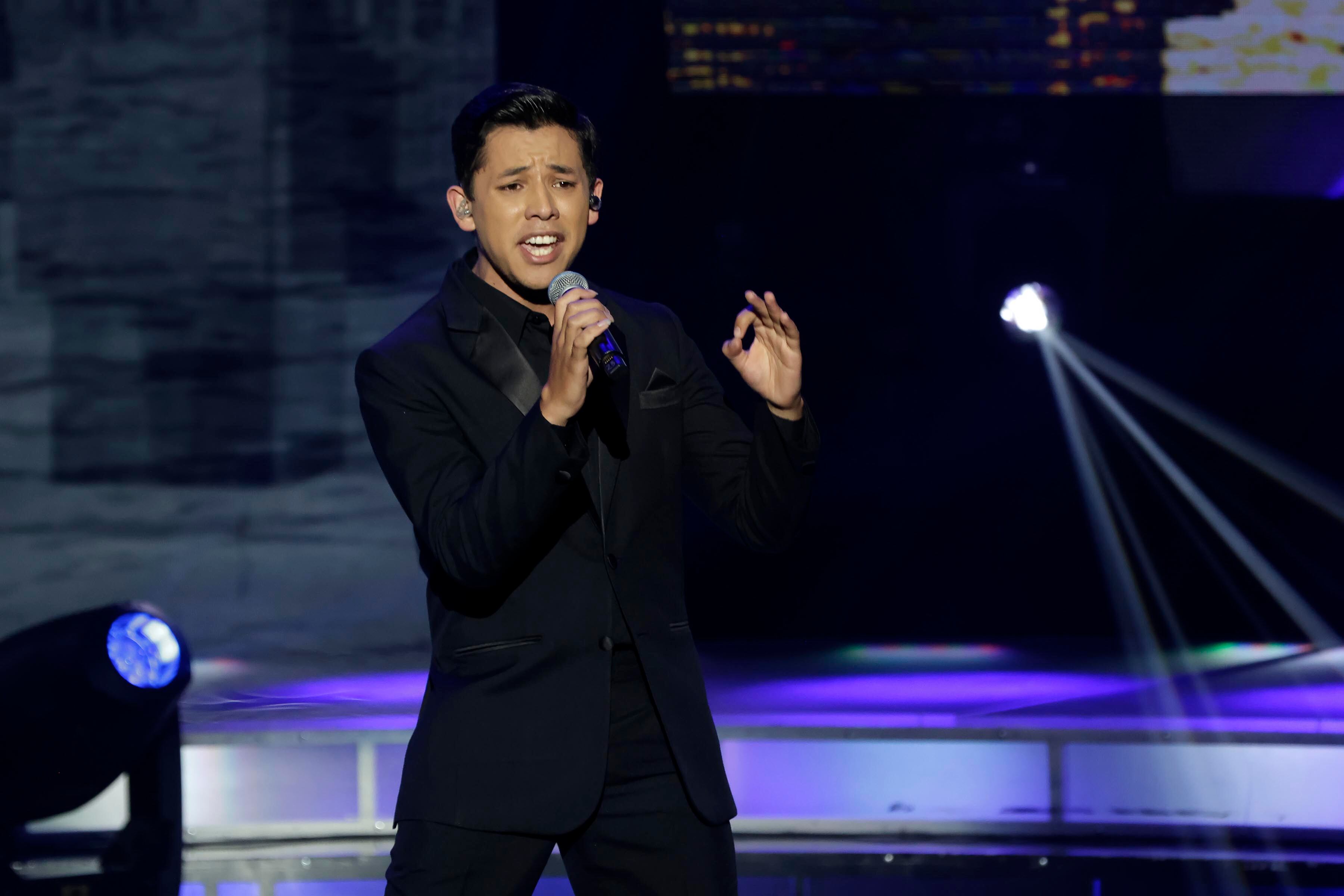 05/11/2023. Teletica, Sabana Oeste. Hora: 07:00 p.m. Gala número 10 de Nace una Estrella, grabada en el estudio Marco Picado de Teletica. En la foto, Jafet Jerez. Fotos: Mayela López