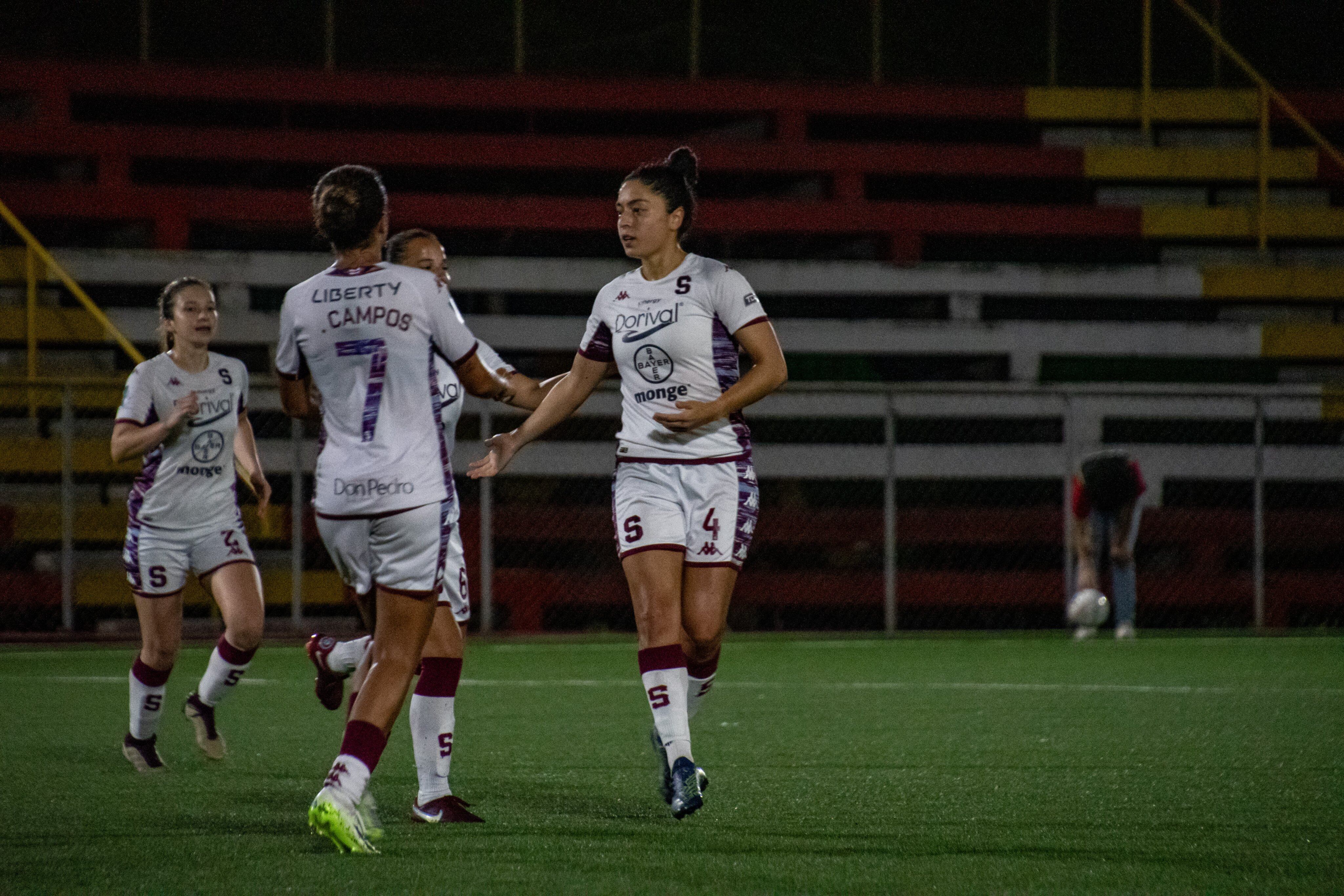 Mariana Benavides anotó el segundo gol para Saprissa. Foto: Prensa Saprissa