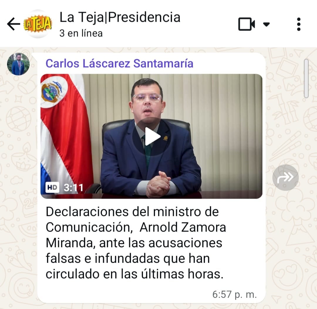 Alnold Zamora hizo video sobre caso privado con recursos públicos