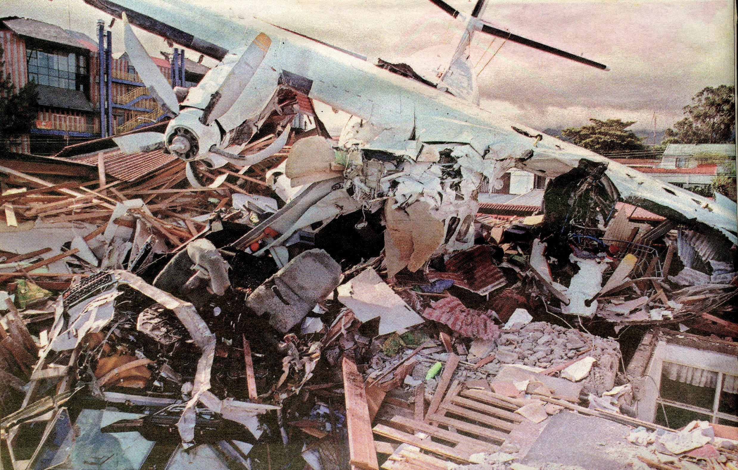 Accidente de avioneta en Rohrmoser en el año 2000.