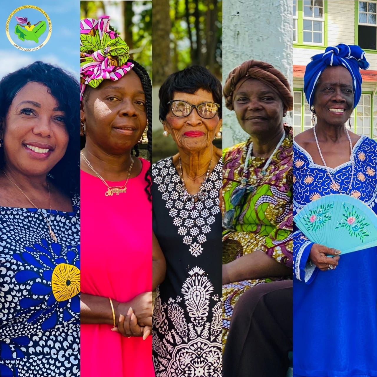 "No son atuendos, es vestimenta". Para doña Elizabeth y la comunidad afrocostarricense, estas prendas no son disfraces de un solo día, sino piezas de identidad cargadas de orgullo que representan distintas áreas de África y honran el legado histórico de sus ancestros. Cortesía Gabriela Castro.