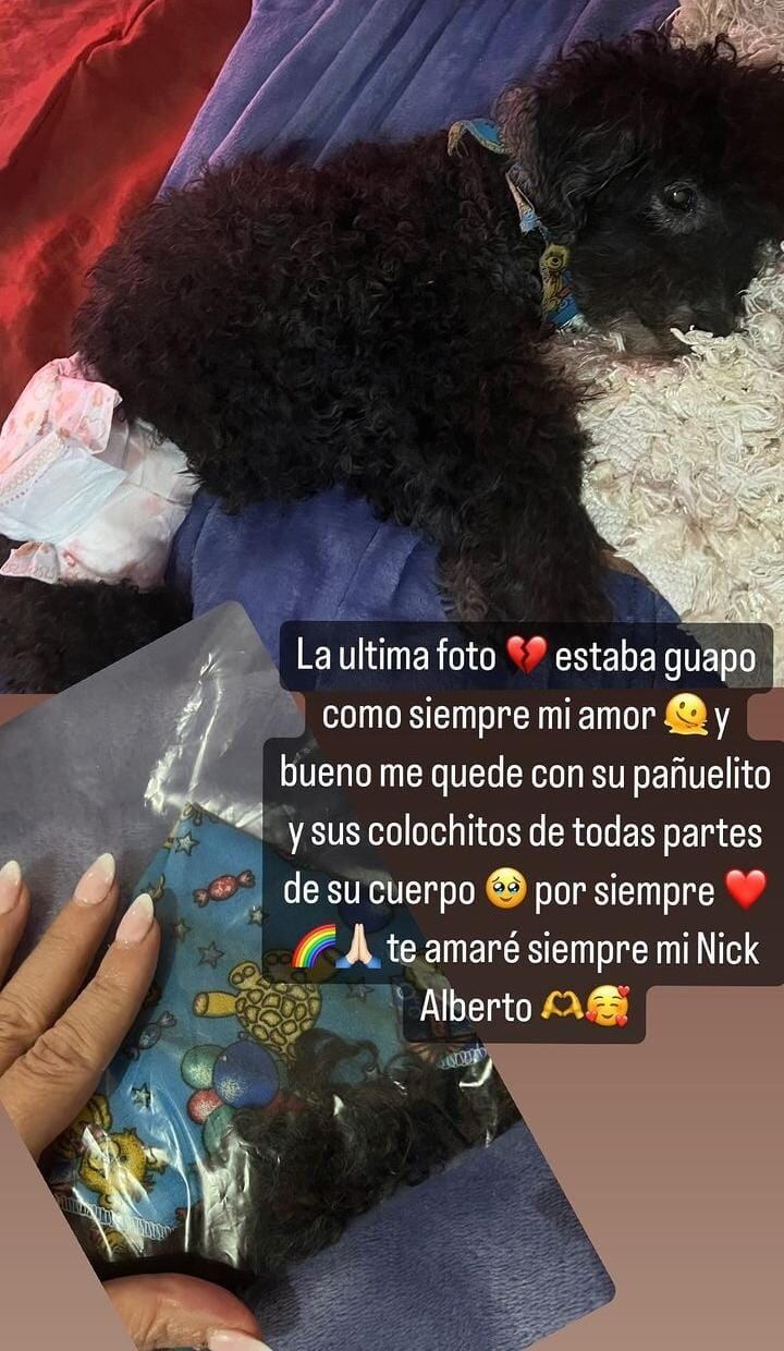 Glenda se dejó un emotivo recuerdo de su amado Nick