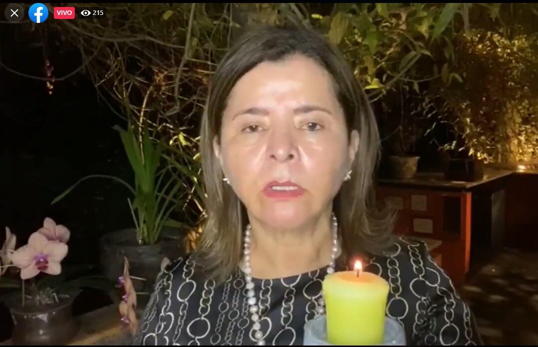 Vigilia Virtual para pedir justicia por el homicidio de María Luisa Cedeño. Captura de pantalla.