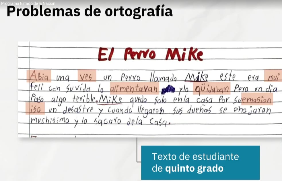 Hallazgos del noveno informe del Estado de la Educación 2023.