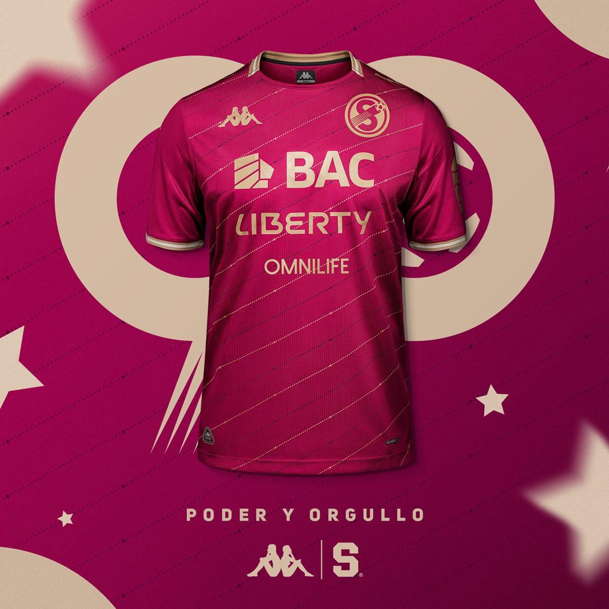 Esta es la camisa que usará el Deportivo Saprissa en sus juegos de local. Prensa Saprissa.