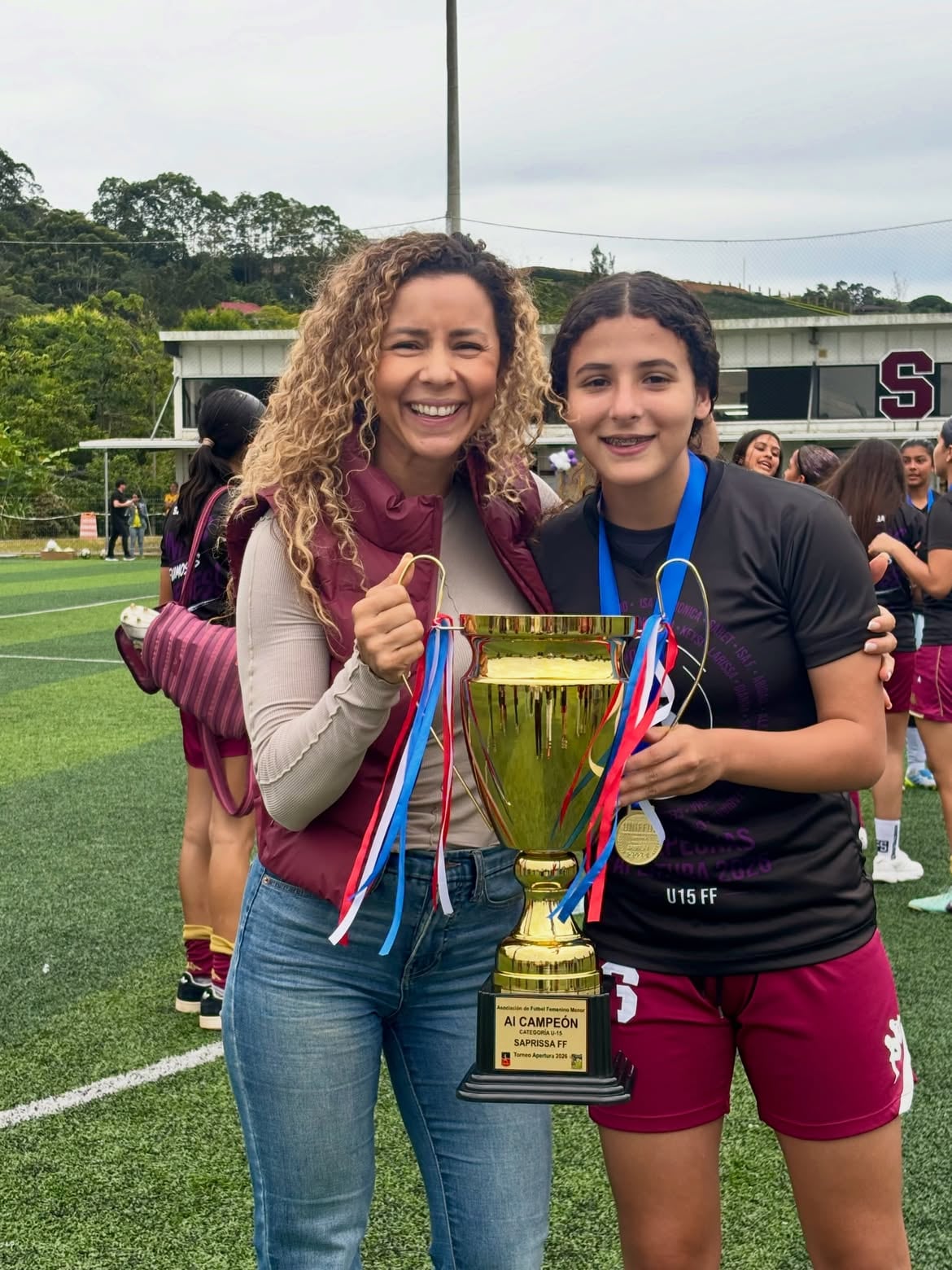 Hija de Nadia Aldana salió campeona con su equipo del Deportivo Saprissa.