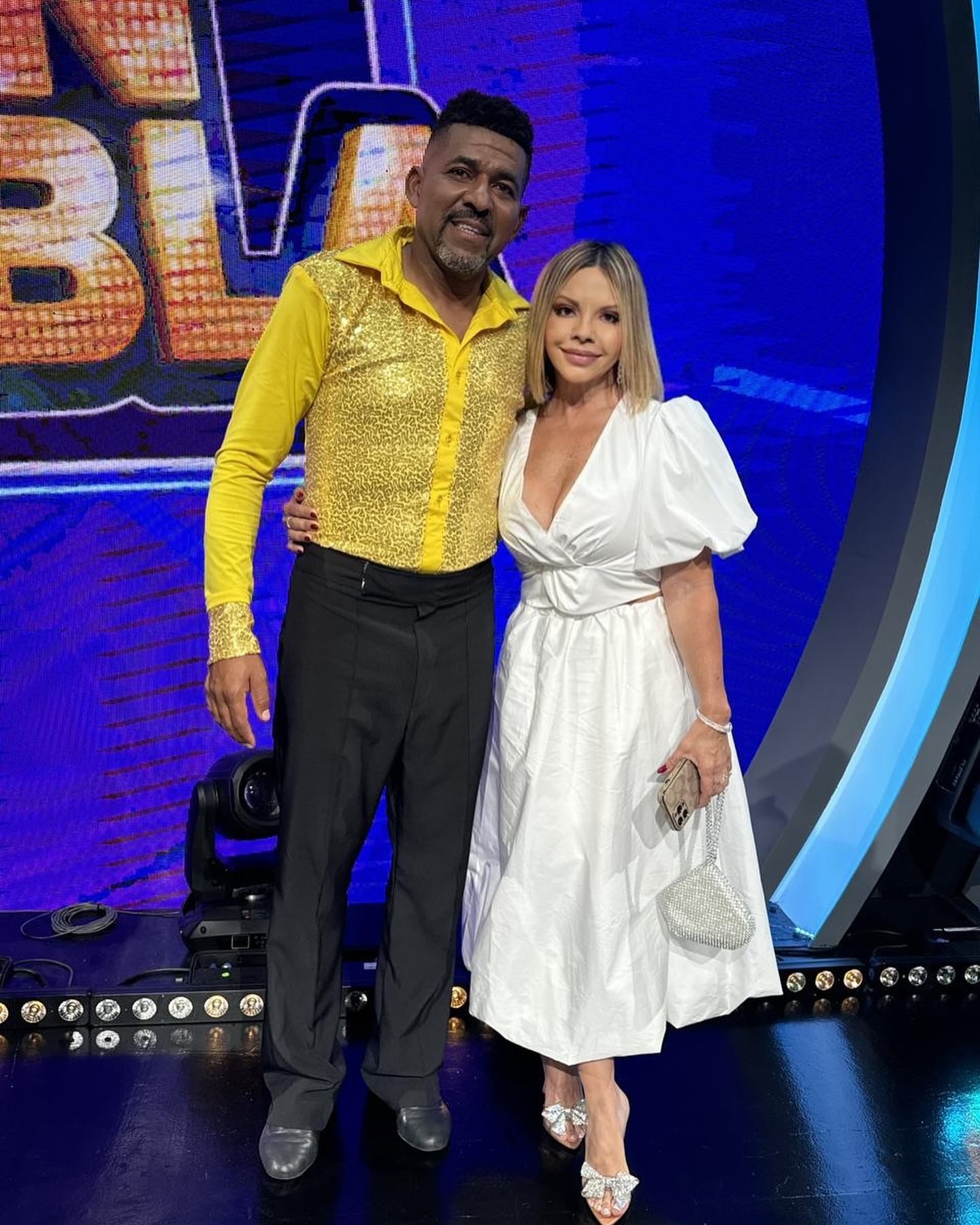 Austin Berry y su esposa Cristina Alfaro en Mira quién baila.