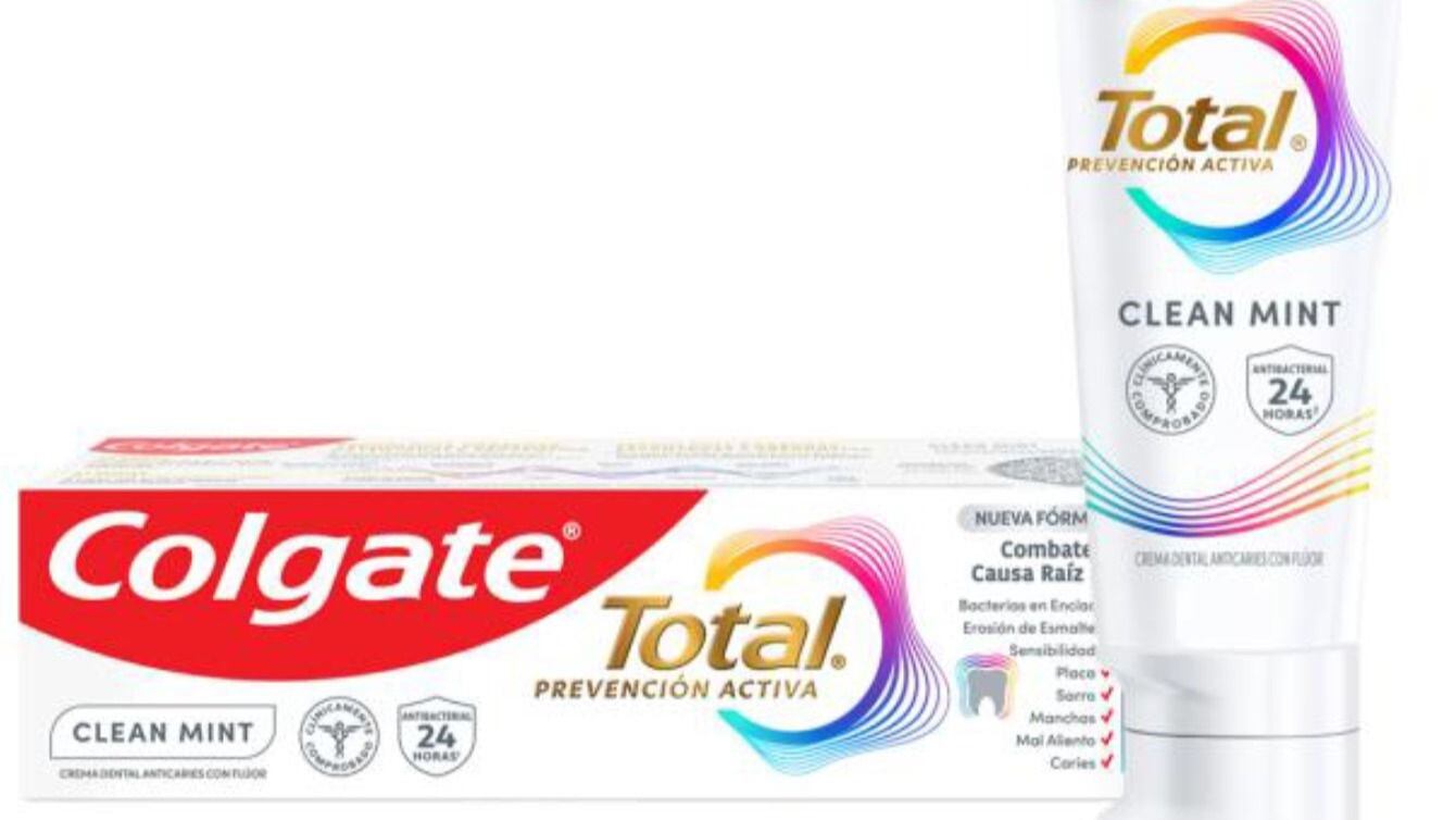 Salud retira pasta dental Colgate Total Clean Mint