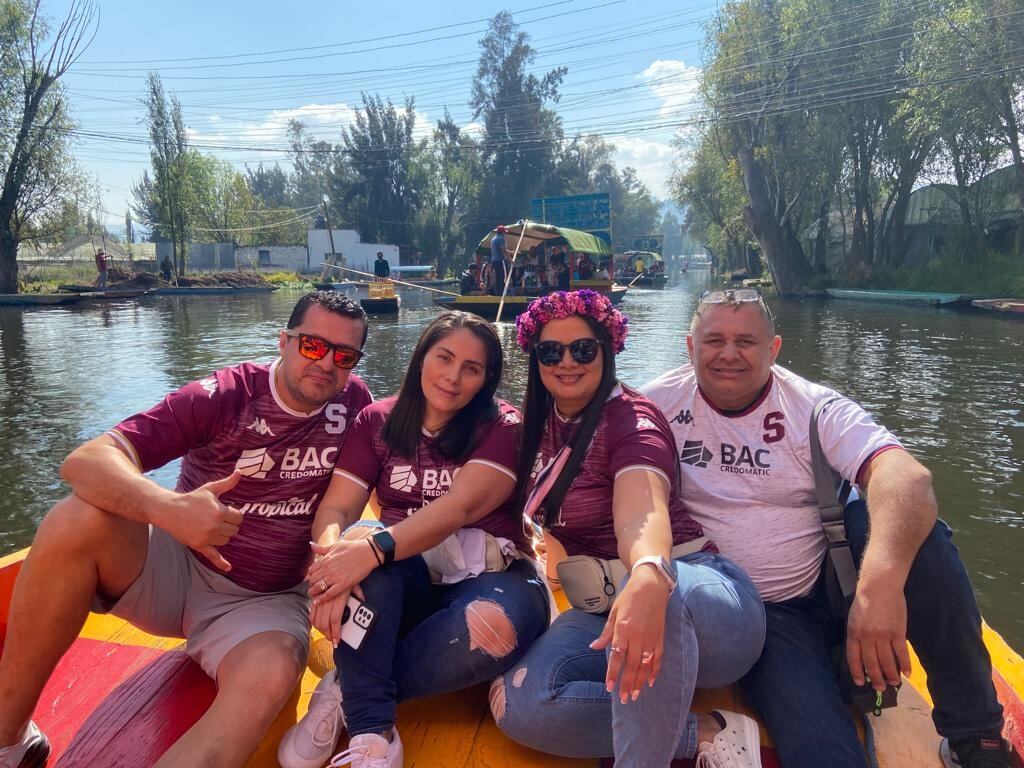 Ricardo Salgado, tico que está en México apoyando a la Sele. Cortesía.