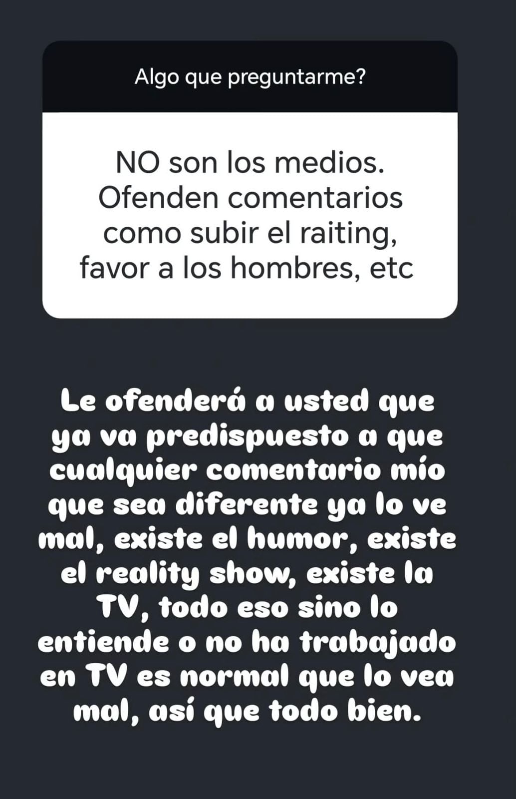 Toni costa comentarioa Ericka Morera