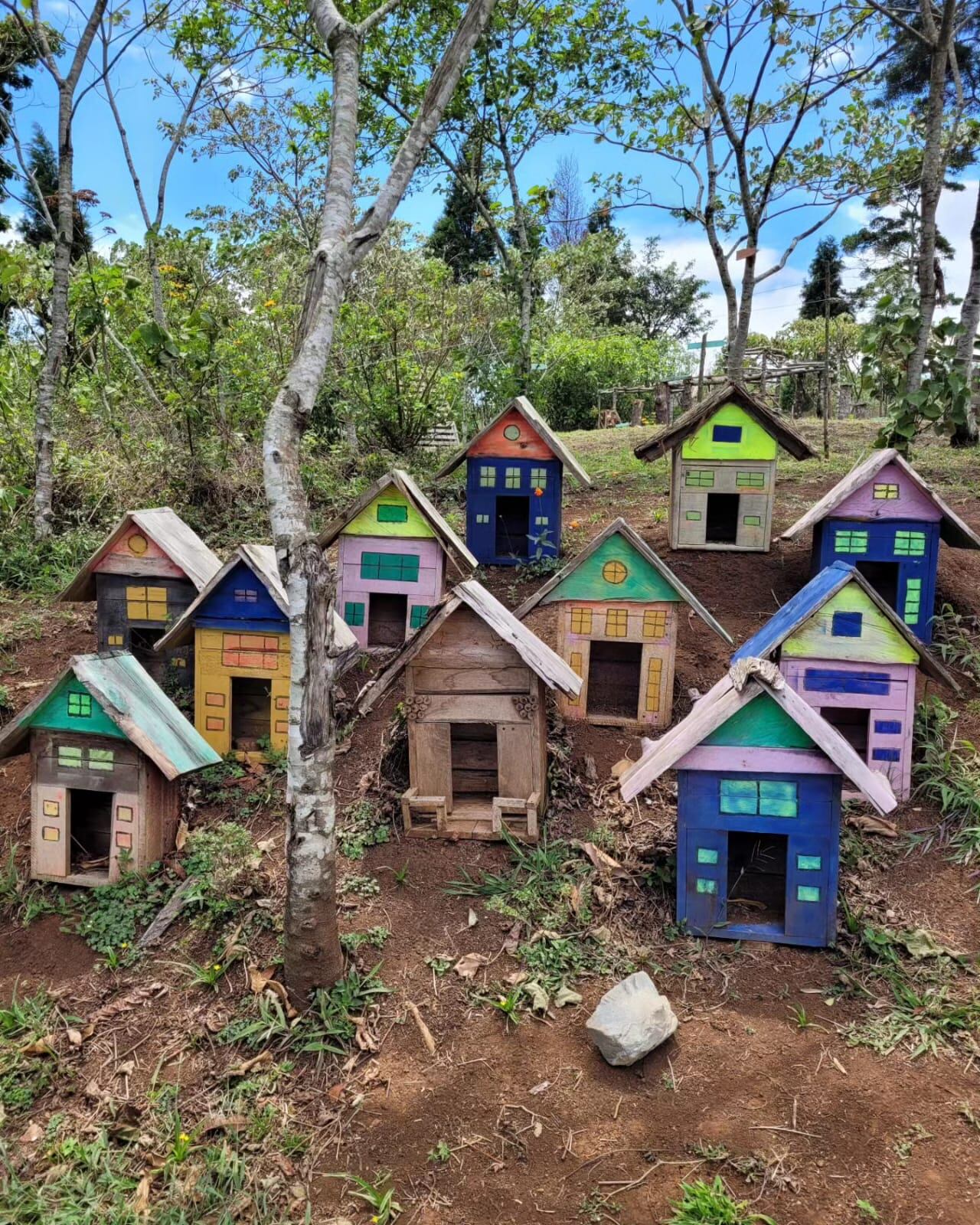Vista de uno de los senderos de Finca La Cayetana, un espacio recreativo y de naturaleza ubicado en Coris de Cartago.