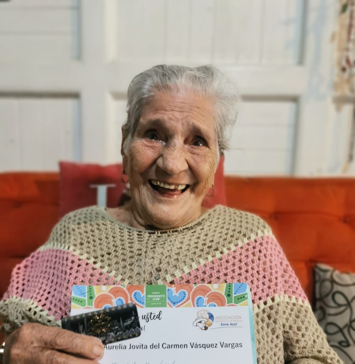 El 15 de febrero del 2023 doña Aurelia Jovita del Carmen Vázquez Vargas, de Hojancha, cumplió 101 año