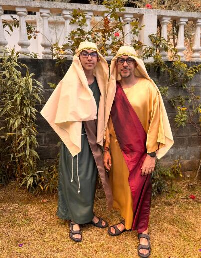 El periodista Jaime Sibaja aprovechó que está desempleado para participar en las procesiones de Semana Santa.