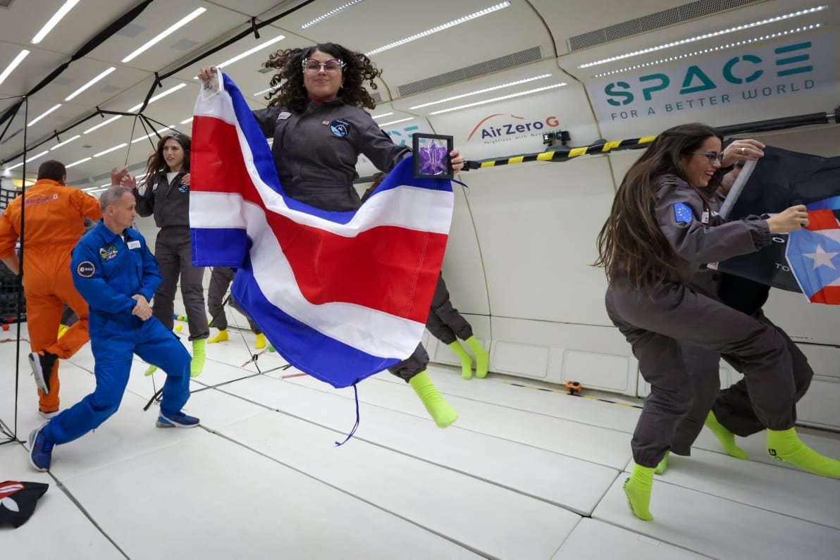 Fiorella Arias, ingeniera en Biotecnología graduada del TEC, llevó a gravedad cero, cultivos y el orgullo tico a un vuelo de práctica espacial con microgravedad en Francia