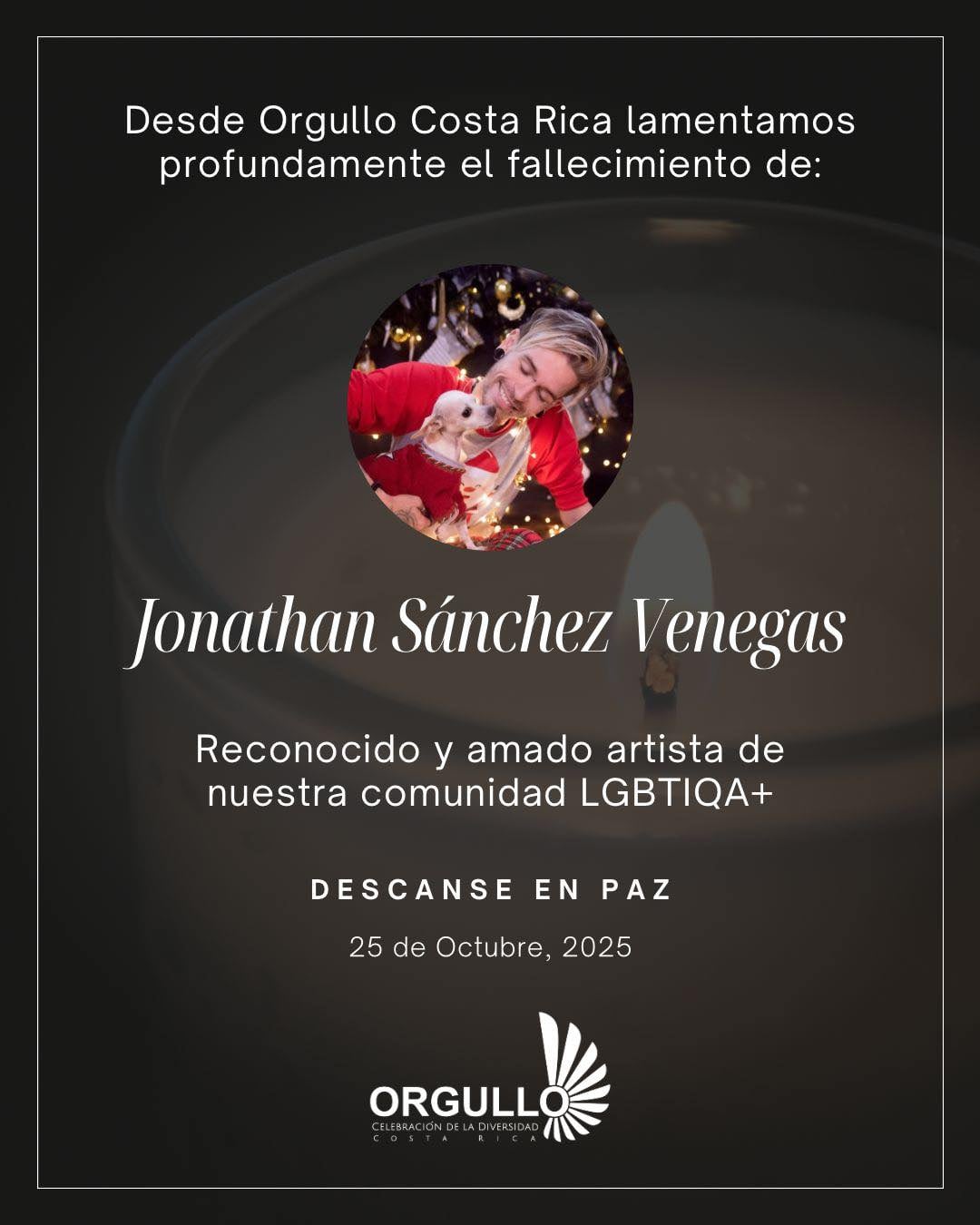 La comunidad del modelaje y la belleza nacional expresó su tristeza por la partida del joven artista.