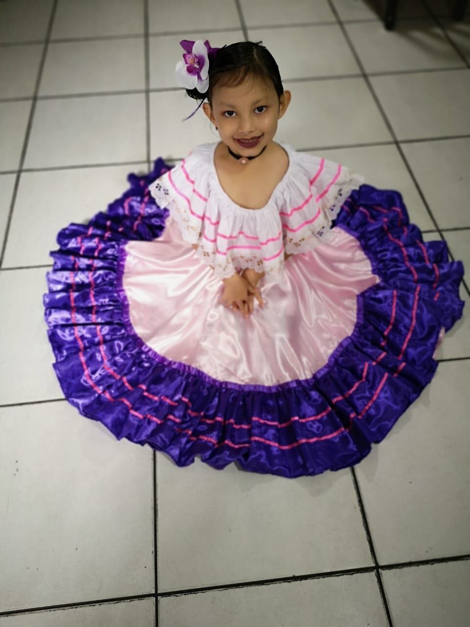 Lucía Perlaza Cascante del centro educativo Love at work international Christian School de Alajuelita, disfrutó de la Anexión de Guanacaste en la clase de preescolar de la profesora Mariana Vargas Mora