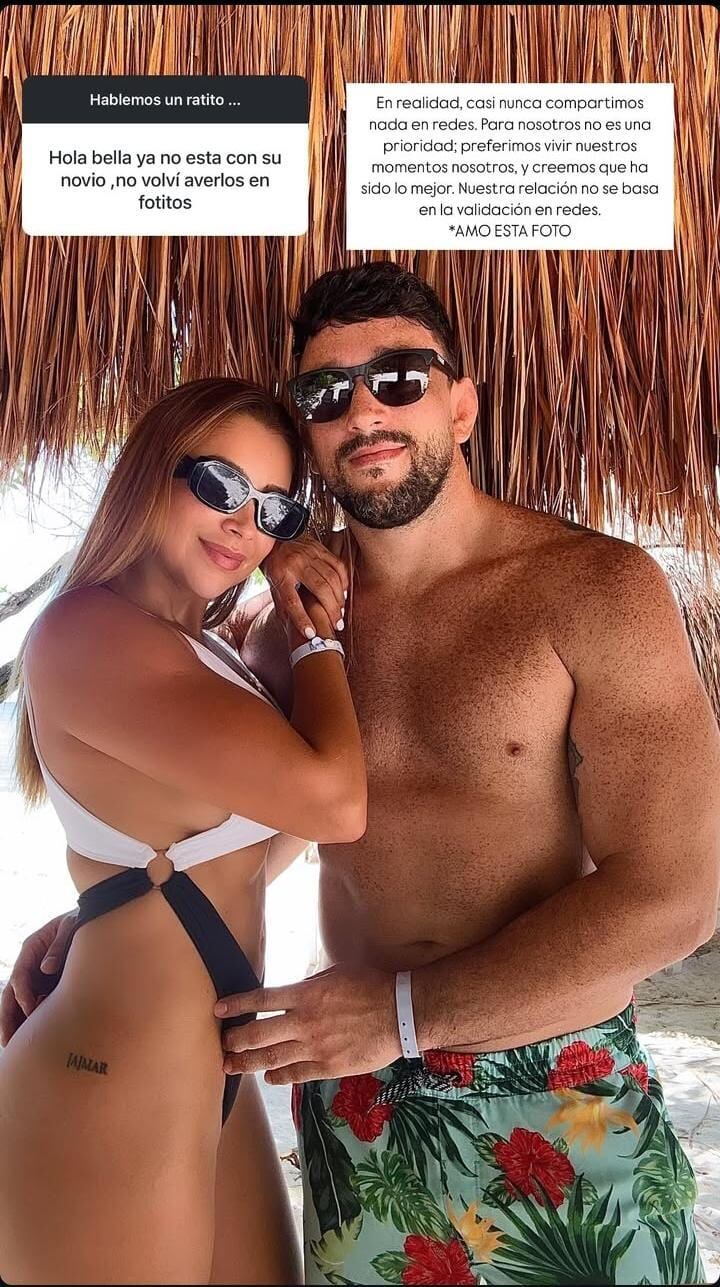 Ericka Morera y su novio