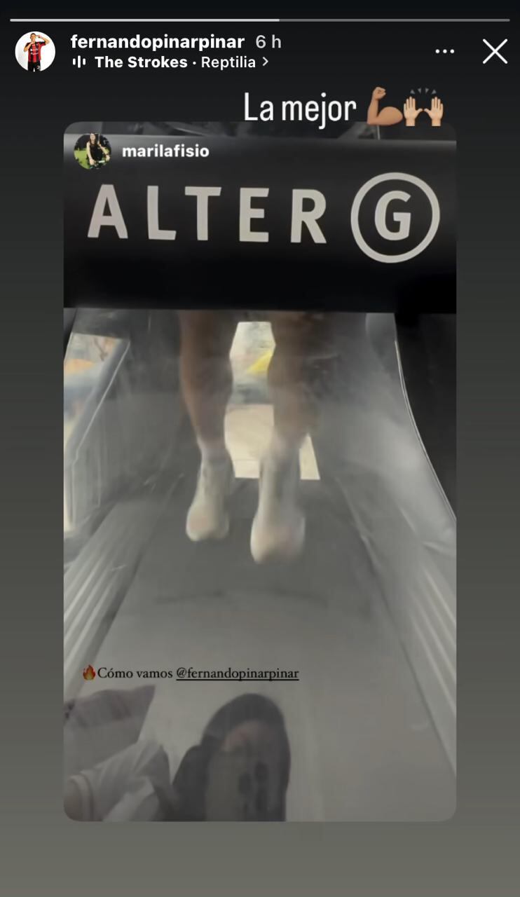 Fernando Piñar ya hace trabajos físicos y estará un mes más afuera con Alajuelense.