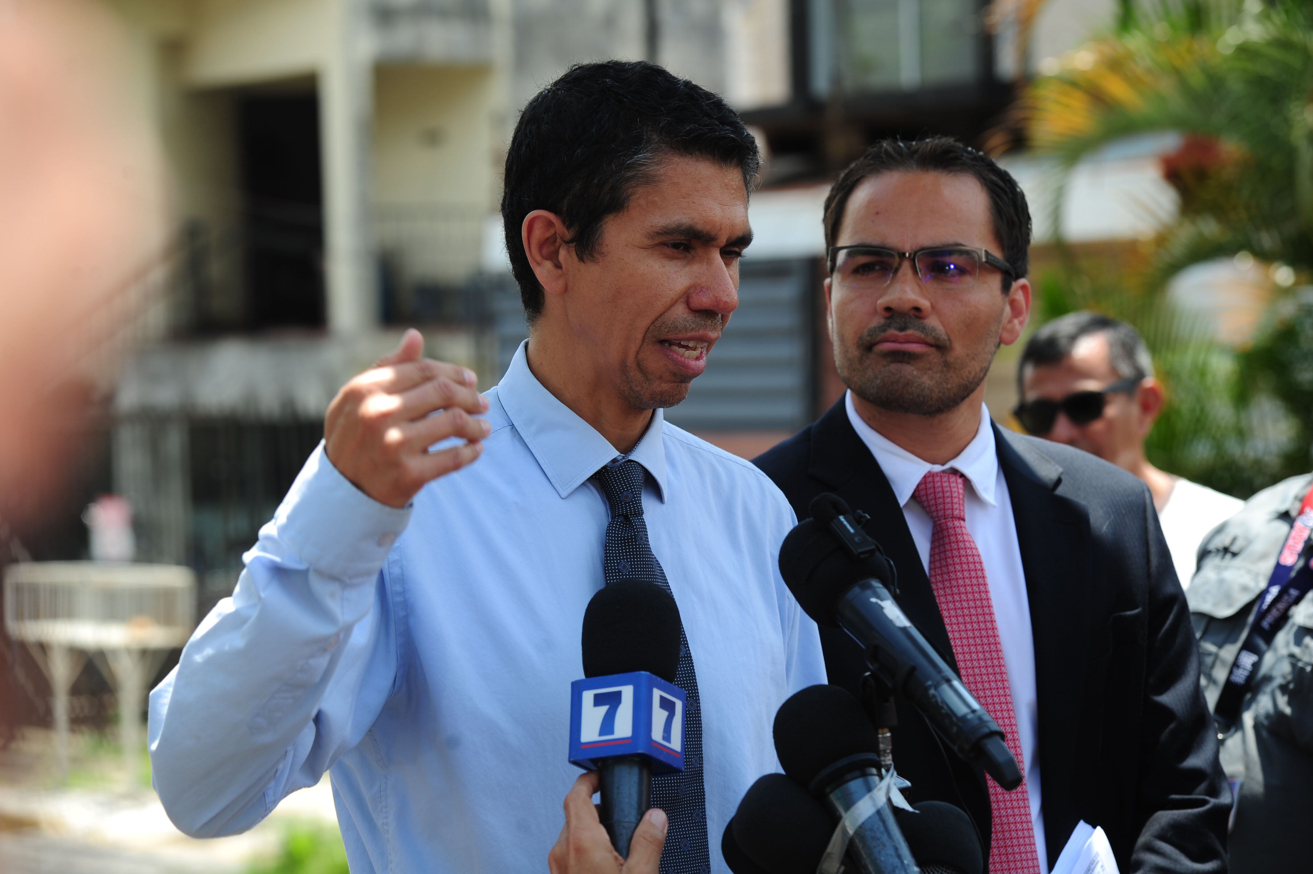 05/09/2024 Fiscalía General, Señor Luis Amador y su abogado Sr Gerardo Huertas. Fotografía Marvin Caravaca.