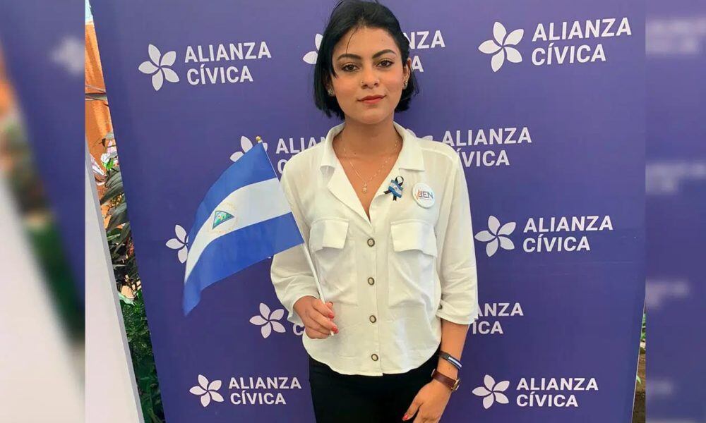 La nicaragüense Samantha Padilla Jirón, de 22 años, fue detenida por el régimen de Daniel Ortega  el 9 de noviembre del 2021