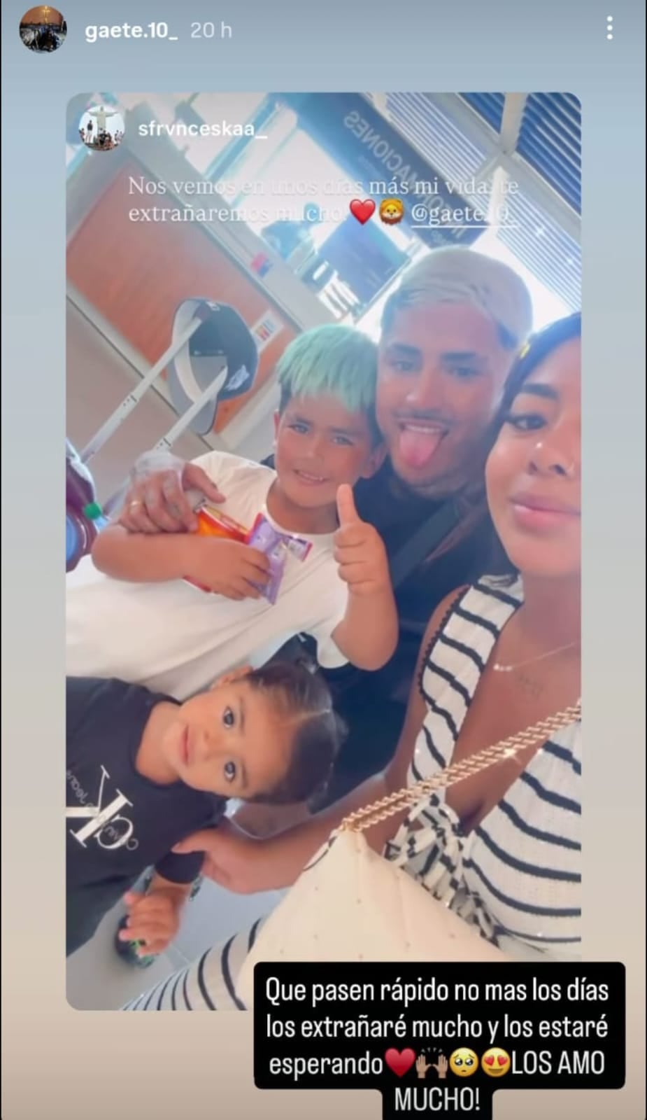 Juan Carlos Gaete publicó una foto familiar antes de su viaje a Costa Rica para unirse a Cartaginés