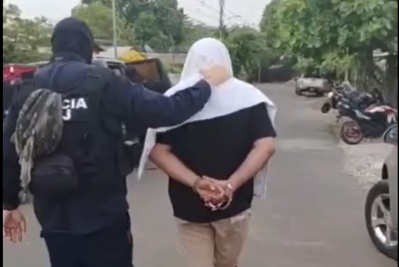 El sospechoso fue detenido en Filadelfia, Guanacaste. Foto OIJ.
