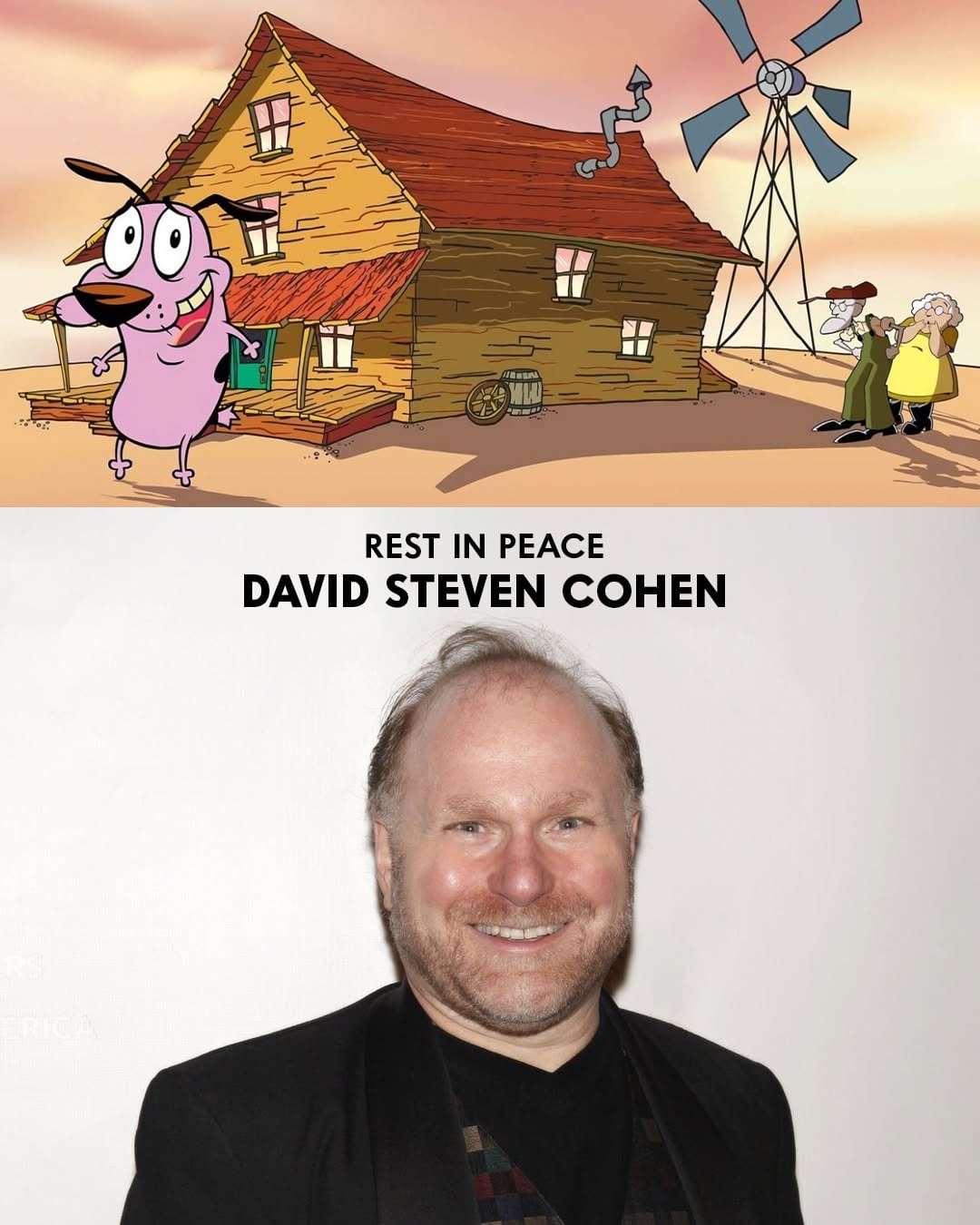 David Steven Cohen se convirtió en el escritor principal de Coraje, el perro cobarde.