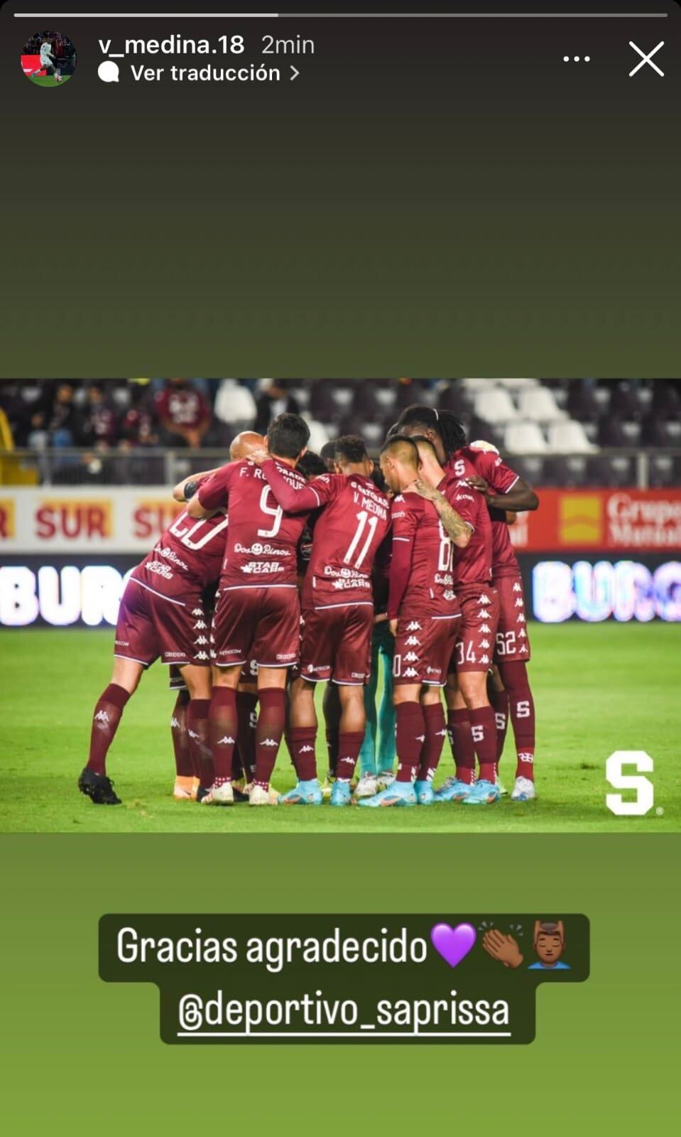 Víctor Medina, Saprissa