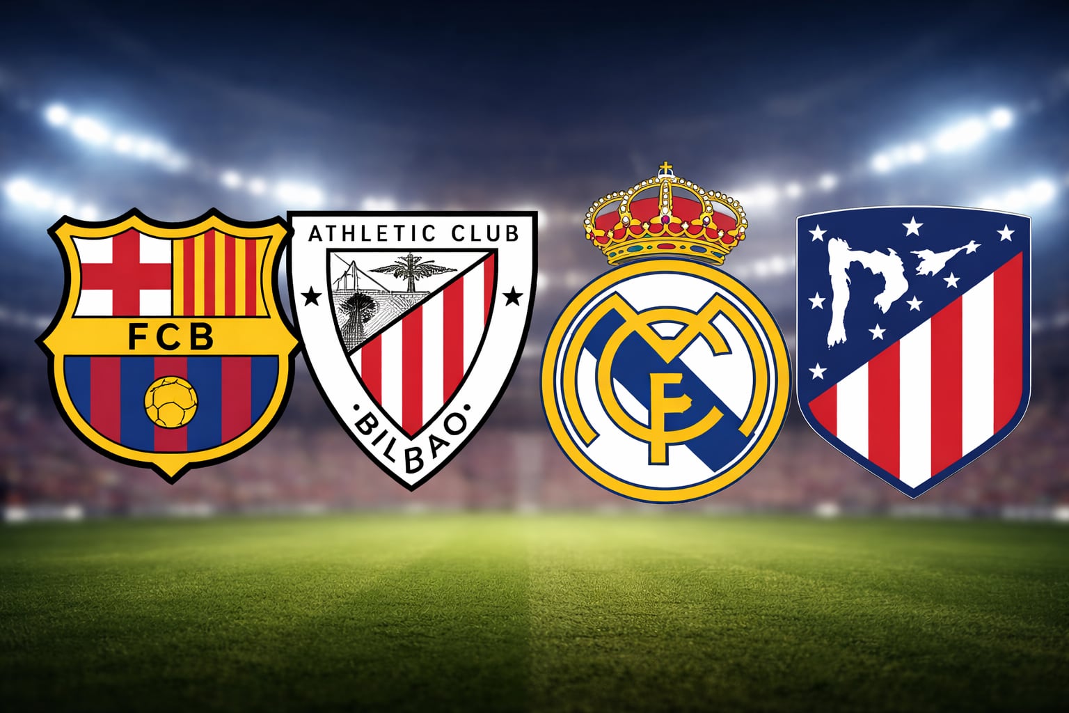 Barcelona, Athletic, Real Madrid y Atlético disputan la Supercopa de España.