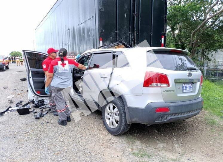El fatal choque ocurrió en La Cruz de Guanacaste. Foto ANI.
