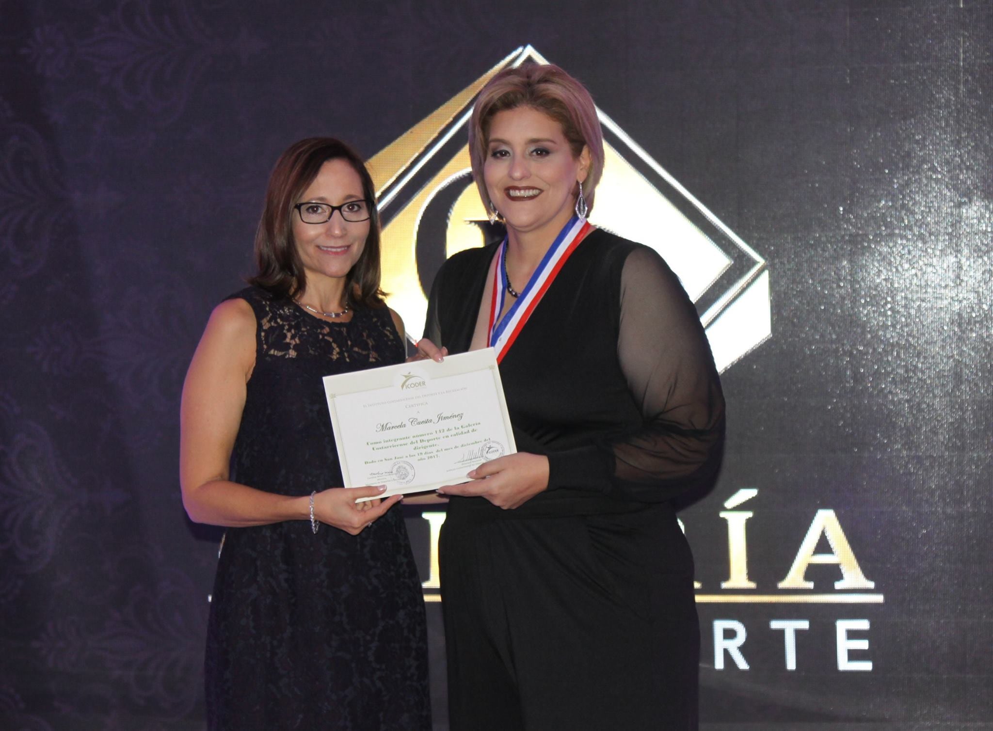 Marcela Cuesta forma parte de la Galería Nacional del Deporte. Facebook  Icoder.
