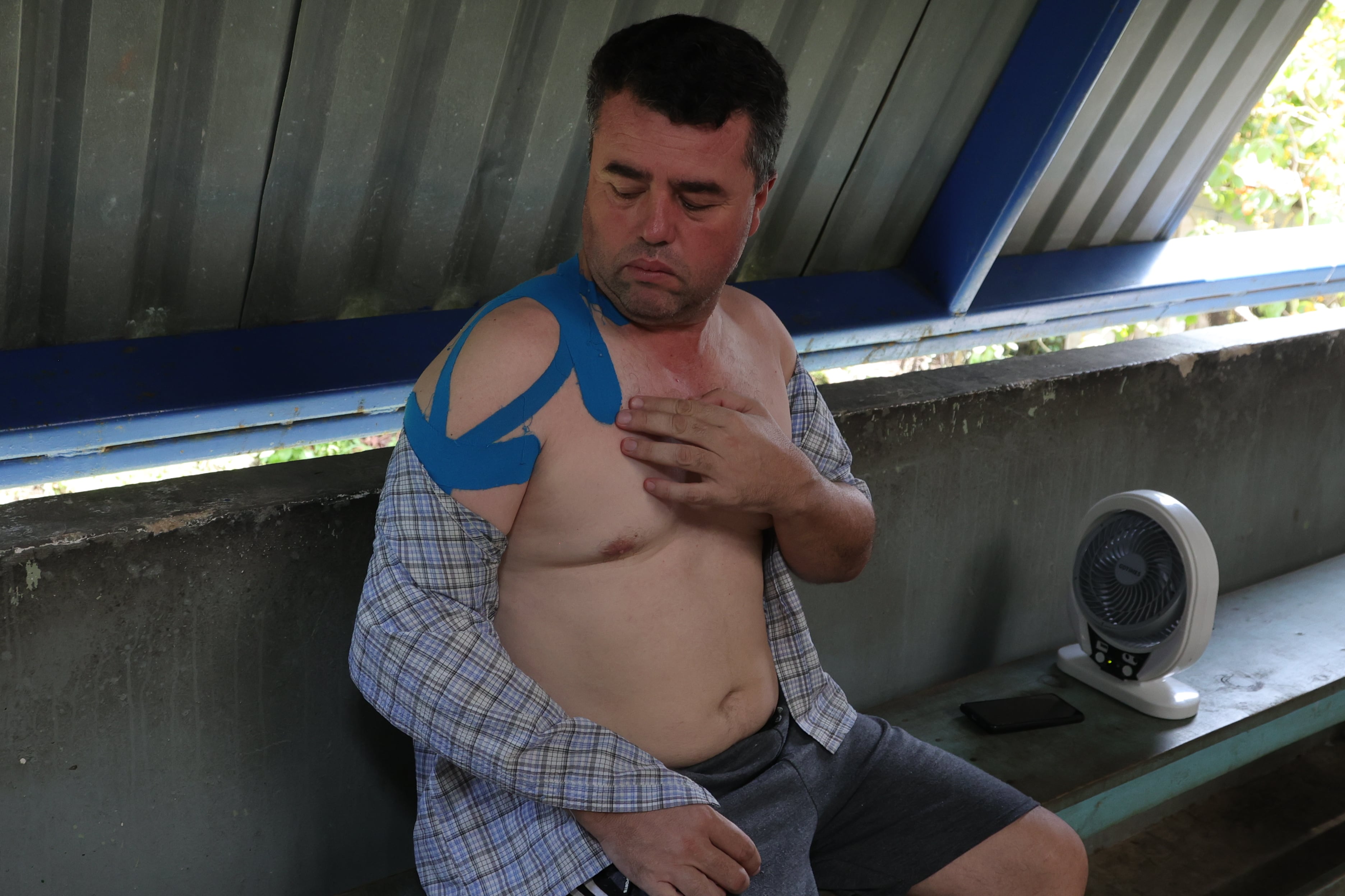 Migrantes en condición de tránsito en el CATEM zona sur Corredores / Fotografía: John Durán