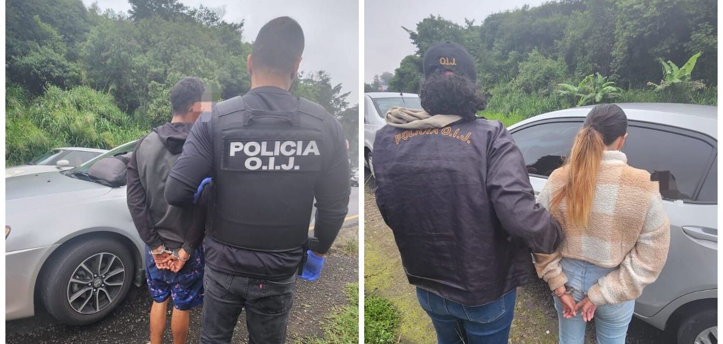 El OIJ detuvo a seis hombres y una mujer como sospechosos de integrar el supuesto grupo criminal.