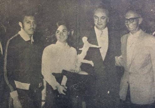 Isabel Ovares fue madrina del Deportivo Saprissa en los años 70. Cortesía.