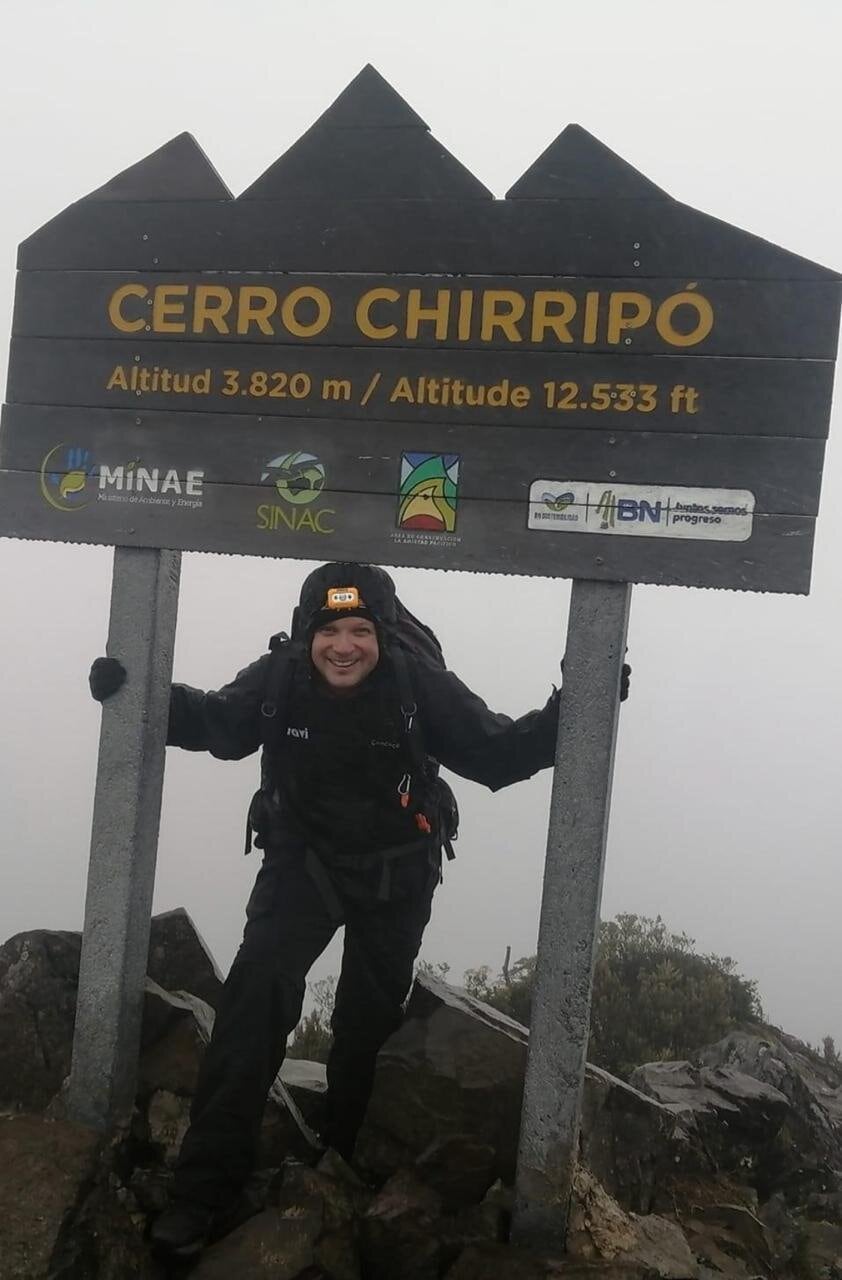 Henry Bejarano contó que desde niño tenía el sueño de subir al Chirripó. Foto: Cortesía.