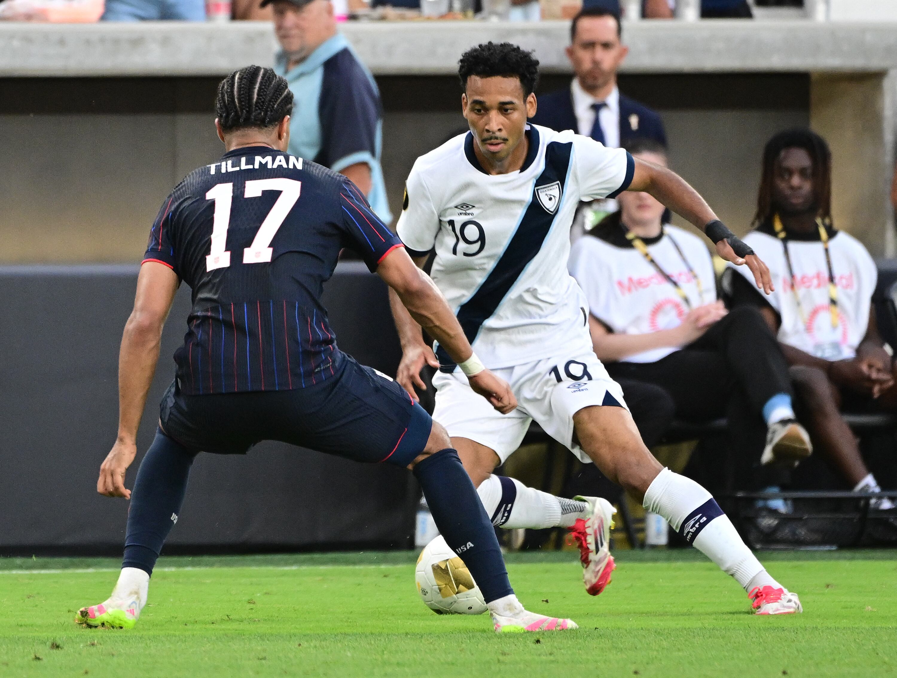 Estados Unidos vs Guatemala, semifinal Copa Oro. AFP.