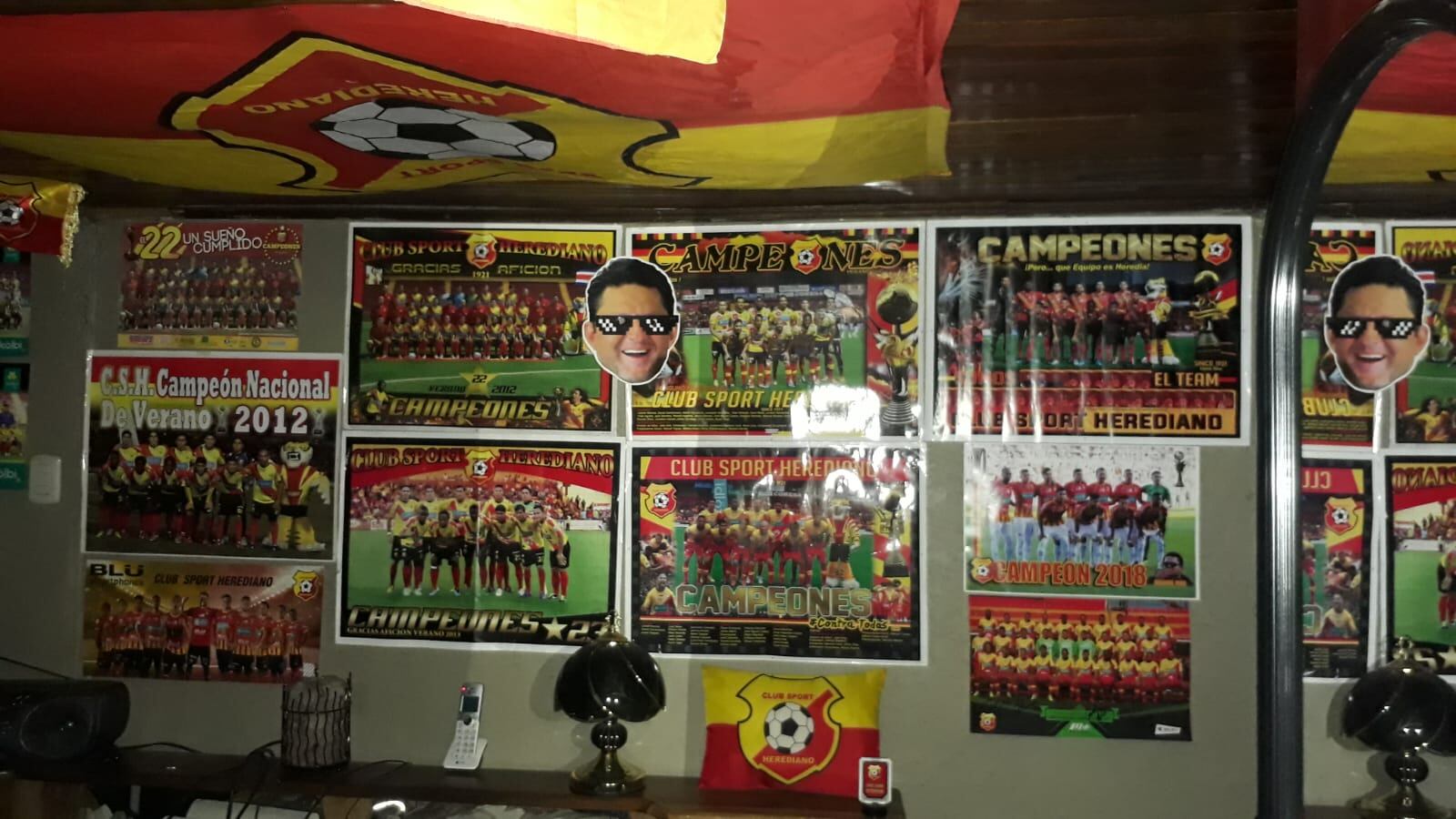 Vicky Barquero, decordora estadio Coyella Fonseca, Club Sport Herediano, Eladio Rosabal Cordero