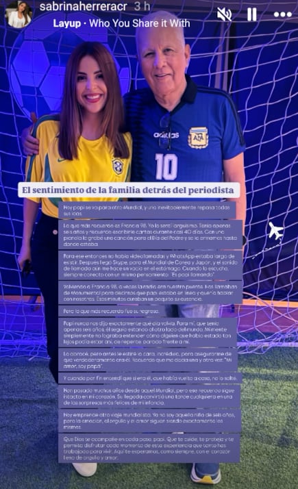 Everardo Herrera Soto, junto a su esposa y su hija Sabrina Herrera.