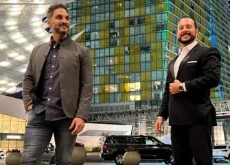 Yiyo Alfaro y Bismarck Méndez tienen una fuerte amistad, tanta que hasta se fueron a escuchar en vivo a U2 en Las Vegas.