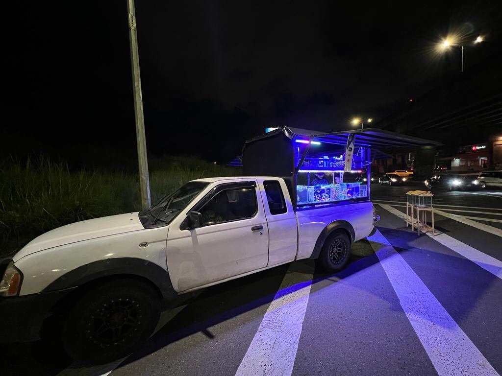 Acuario móvil un ingenioso negocito que también aporta seguridad óvil